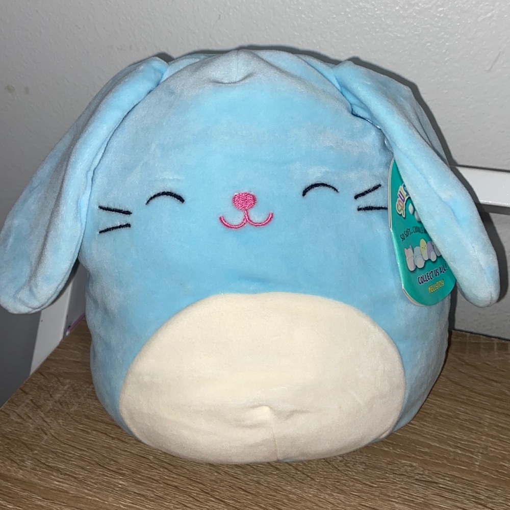 Squishmallows Buttons Blue Rabbit